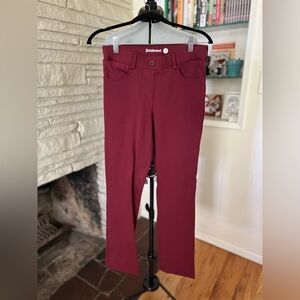 Betabrand Dress Yoga Pants Burgundy *tiny flaw*